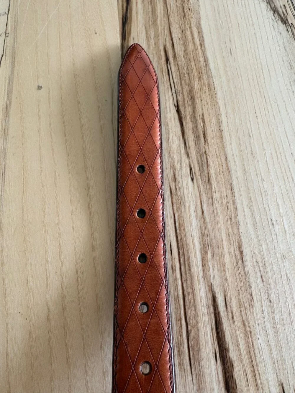 Barneys New York Men's brown leather belt size 32